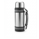 1500ml Silver Insulated Travel Pot Wide Mouth Water Bottle