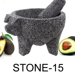15" Molcajete Pig Face