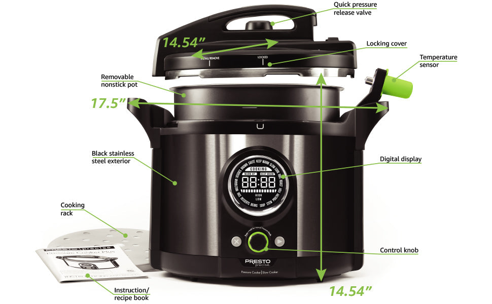 10 QT Multi-use Programmable Plus Electric Pressure Cooker