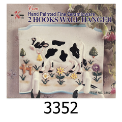 2 Hooks Cow Wall Hanger