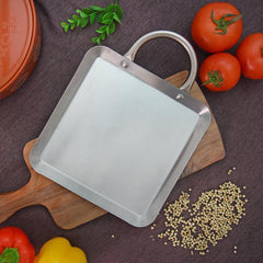 11.5” Square Stainless Steel Fry Pan Comal