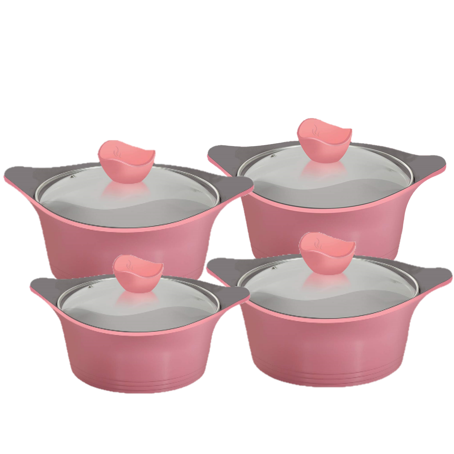 10 PC Beige Ceramic Casserole Cookware Set