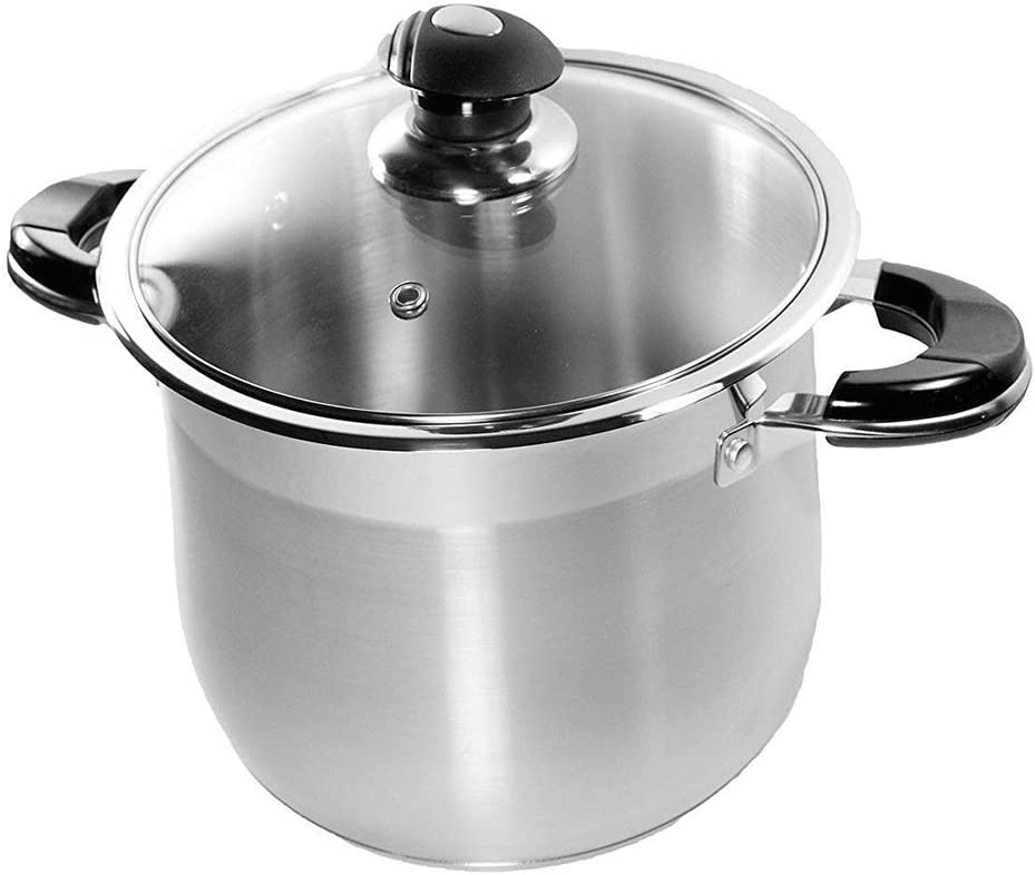 12 QT Stainless Steel 18/10 Induction Stock Pot (Free Gift 2 Spoons)