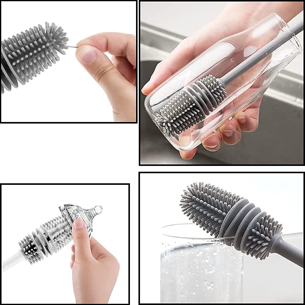 2 PC Bottle & Straw Brush Set - Green