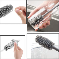 2 PC Bottle & Straw Brush Set - Green