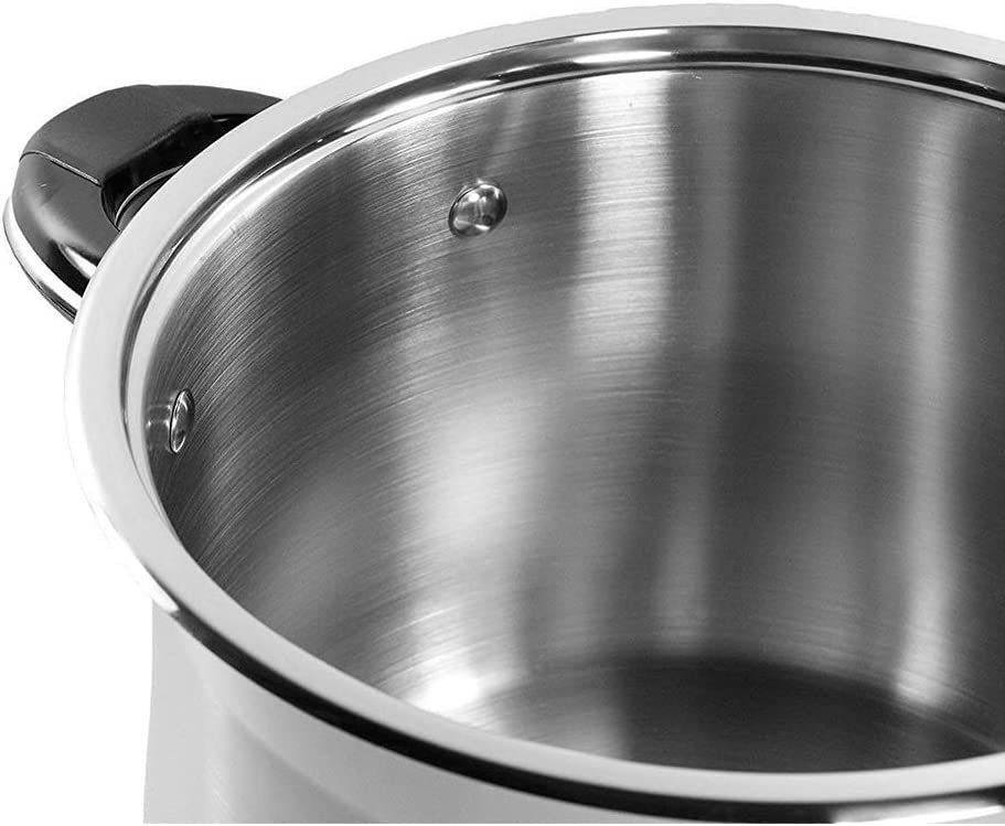 10 QT Stainless Steel 18/10 Induction Stock Pot (Free Gift 2 Spoons)