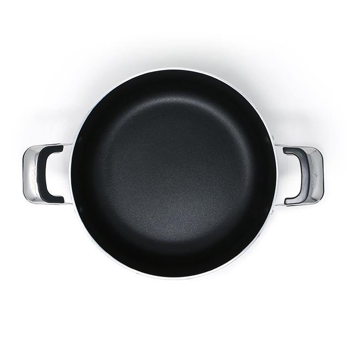 10" Low Pot Non Stick Heavy Gauge With Glass Lid