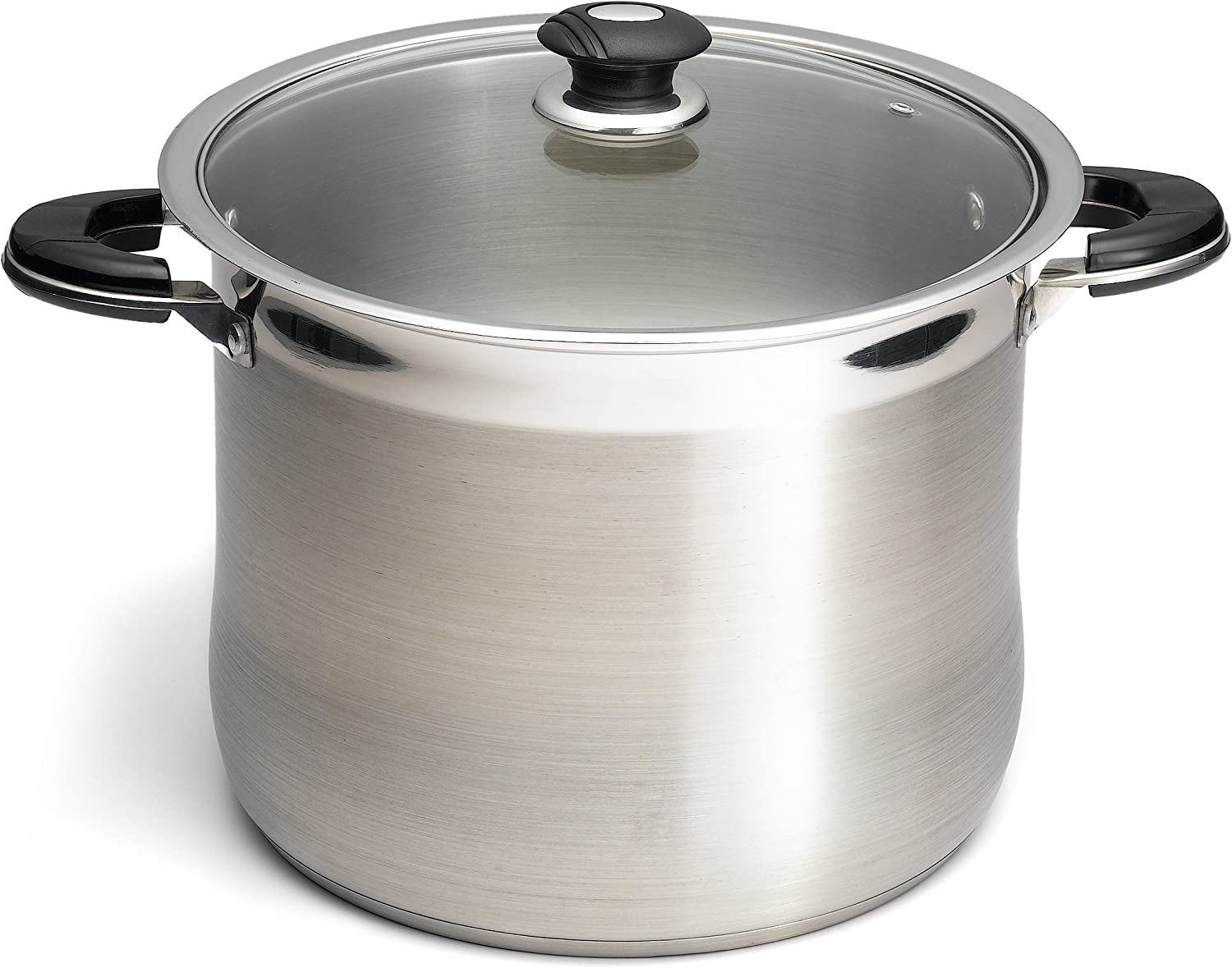 16 QT Stainless Steel 18/10 Induction Stock Pot (Free Gift 2 Spoons)