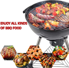 17" Round Portable BBQ Roaster Grill - Asador- Charcoal Grill