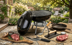 14” Round Portable BBQ Grill Set