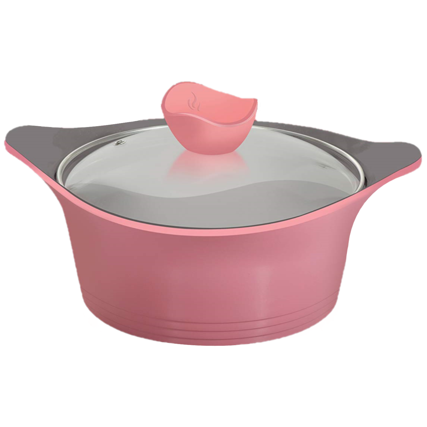 10 PC Pink Ceramic Casserole Cookware Set