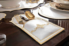 12 PC Medusa Design Dinner Fork Set