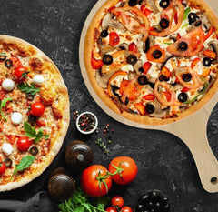 13" Round Bamboo Pizza Board / Cutting Board