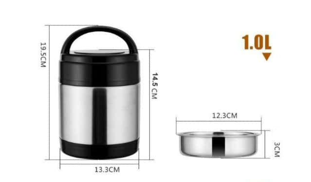1L Heat Preservation Handpan Lunch Box